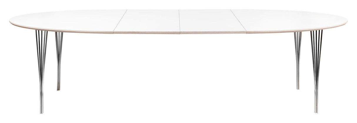 Symphony Dining Tabell 76 White Laminated / Chrome, 180x105