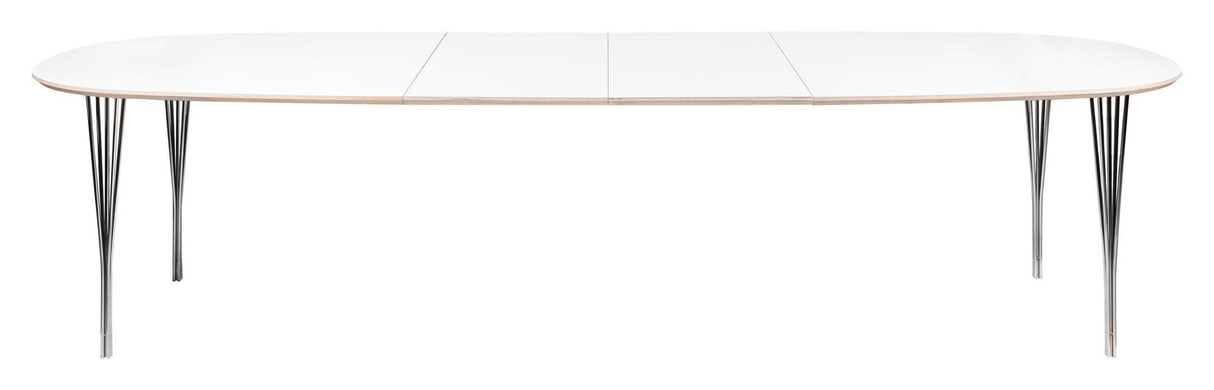 Symphony Dining Tabell 78 White Laminated / Chrome, 200x105