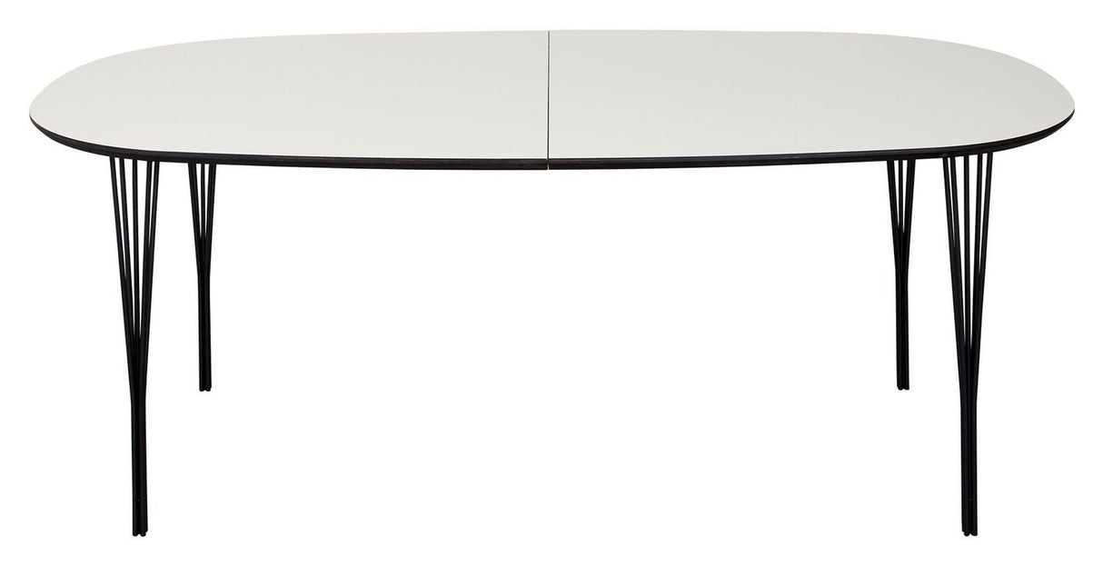 Symphony Dining Tabell 78 White Laminated/Black, 200x105