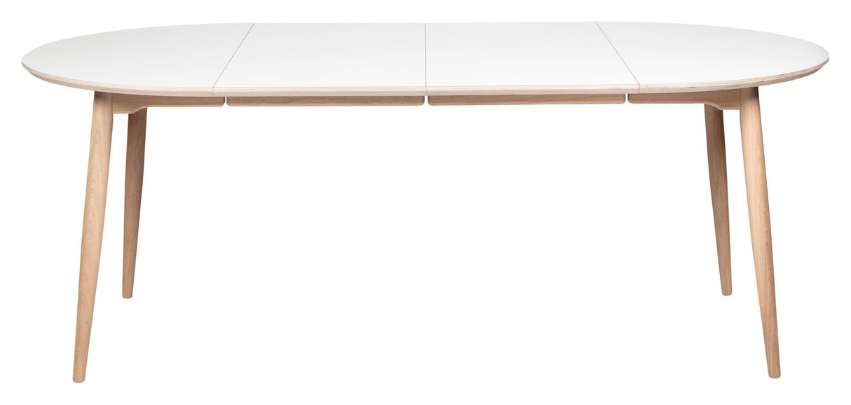 Symphony Dining Tabell 82 Vit laminat/oljad ek, Ø105