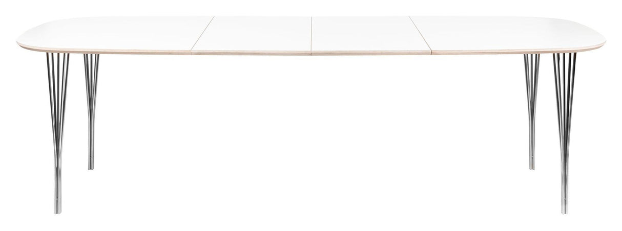 Symphony Dining Tabell 88 White Laminated / Chrome, 150x90