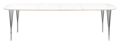 Symphony Dining Tabell 88 White Laminated / Chrome, 150x90