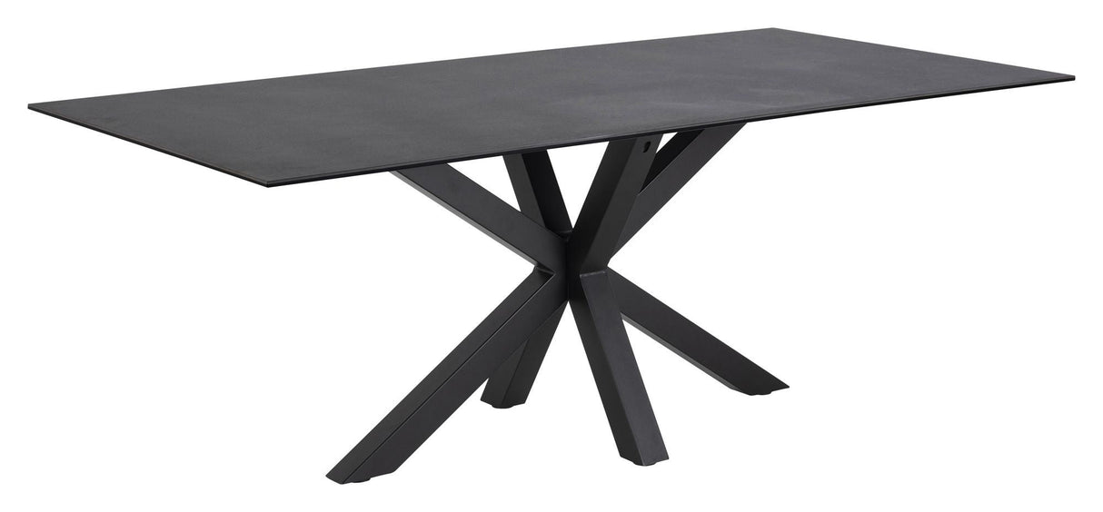 Heaven Dining Table With Glass / Ceramic - Fairbanks Black, 200x100