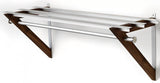 HH-6 Milano Hat Shelf Walnut, 68 cm