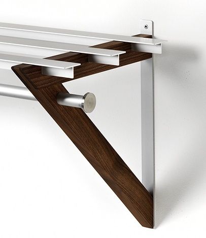 HH-7 Milano Hat Shelf Walnut, 98 cm