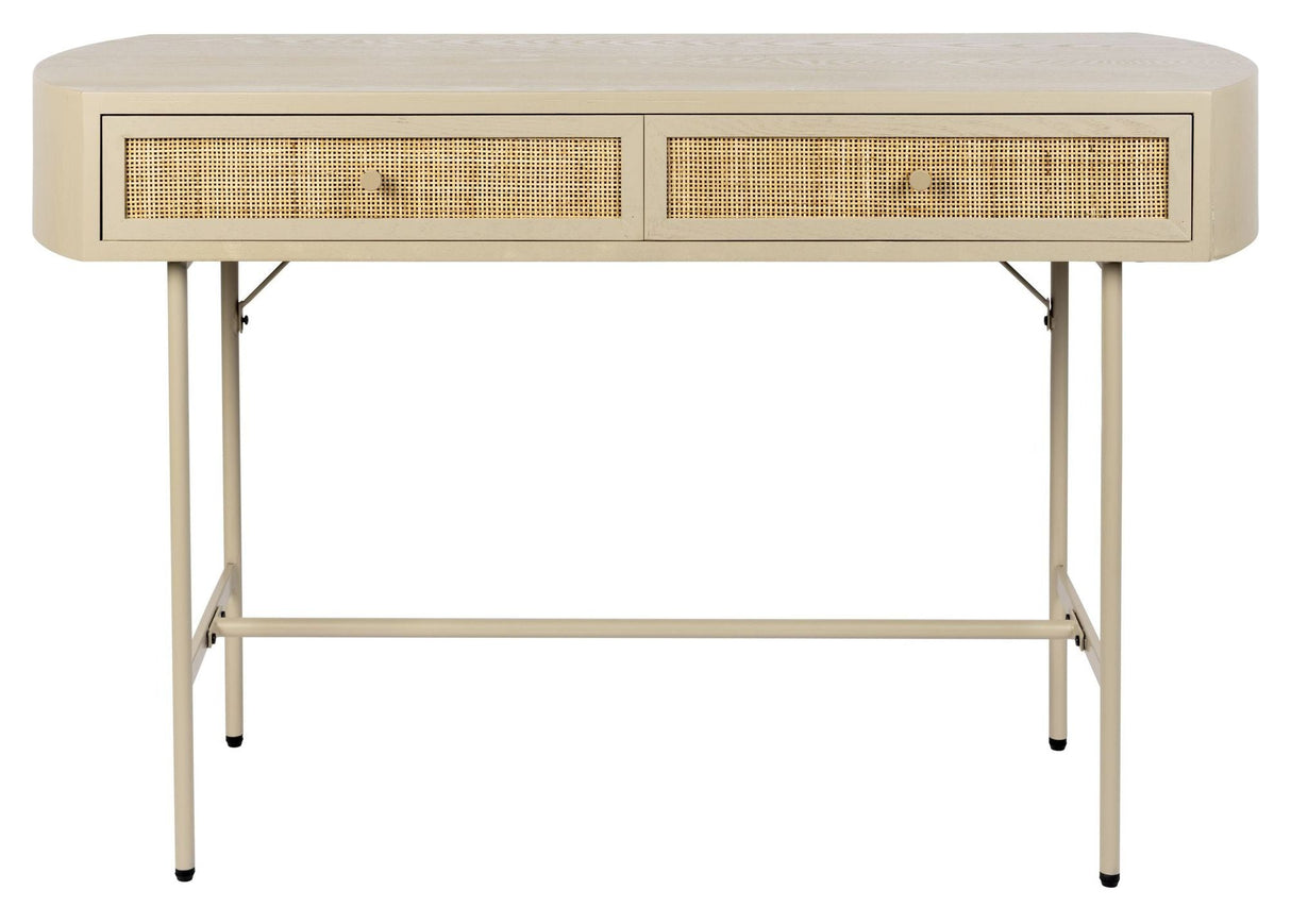 Amaya Console Table With Drawers, MDF, Susge, Beige