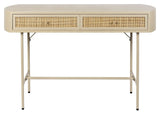 Amaya Console Table With Drawers, MDF, Susge, Beige