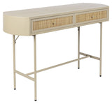 Amaya Console Table With Drawers, MDF, Susge, Beige