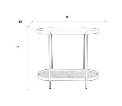 Amaya Console Table, MDF, Merge, Beige