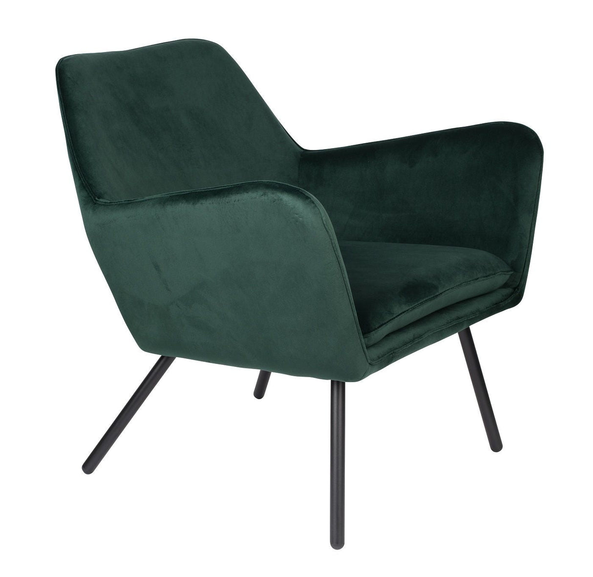 Homii Bon Lounge Chair, Green Velvet