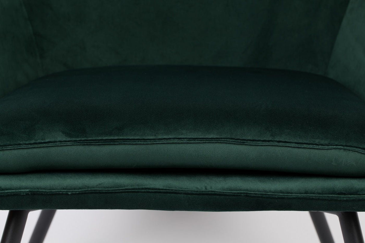 Homii Bon Lounge Chair, Green Velvet