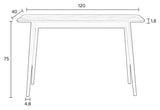 Homii Fabio Console Tabell 120x40, naturen