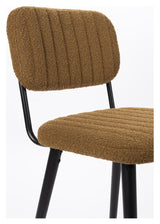 Jake Dining Chair, Yellow Bouclé