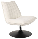 Jax Lounge Chair, Off White Bouclé