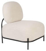 Milano Lounge Chair, Teddy Ivory