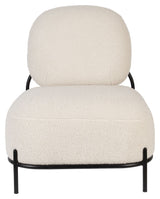 Milano Lounge Chair, Teddy Ivory