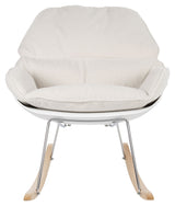 New Orleans Swing Chair, Off White Teddy