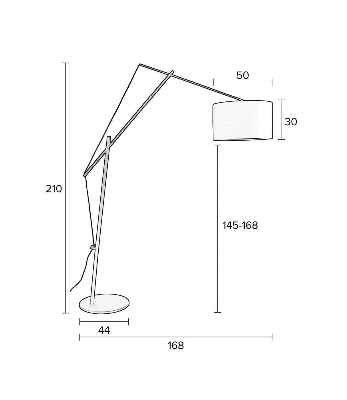 Homii Tokio golvlampa, svart, H210