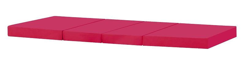 Hoppekids 4 -delad madrass 90x200 - rosa