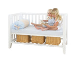 Anton Baby Bed, White Pine, 120x60