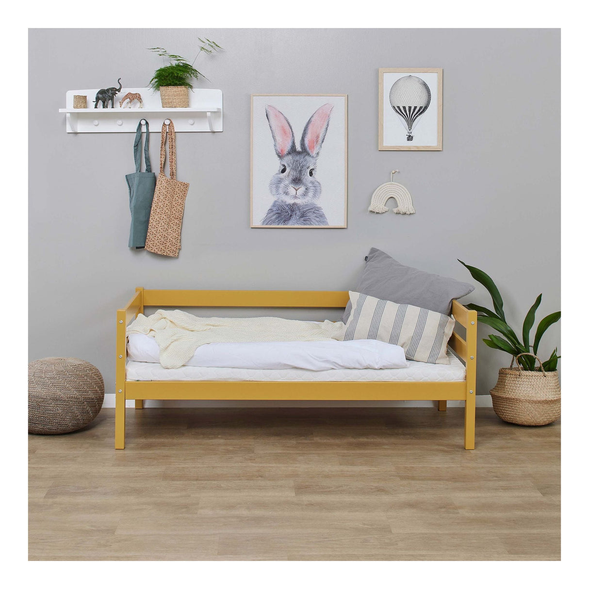 Hoppekids Eco Comfort Junior Bed 70x160 - Autumn Yellow