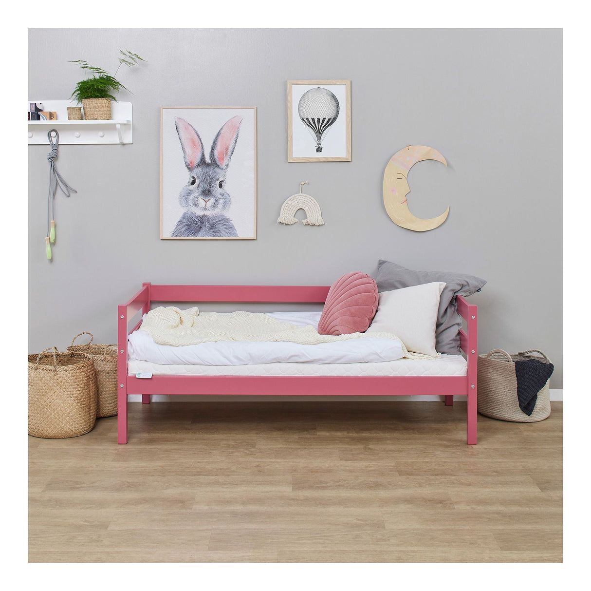 Hoppekids Eco Comfort Junior Bed 70x160 - Barock Rose