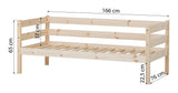 Eco Comfort Junior Bed 70x160 - Natur