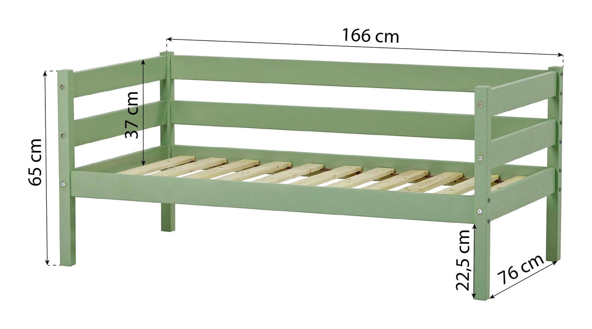 Hoppekids Eco Comfort Junior Bed 70x160 - Pale Green