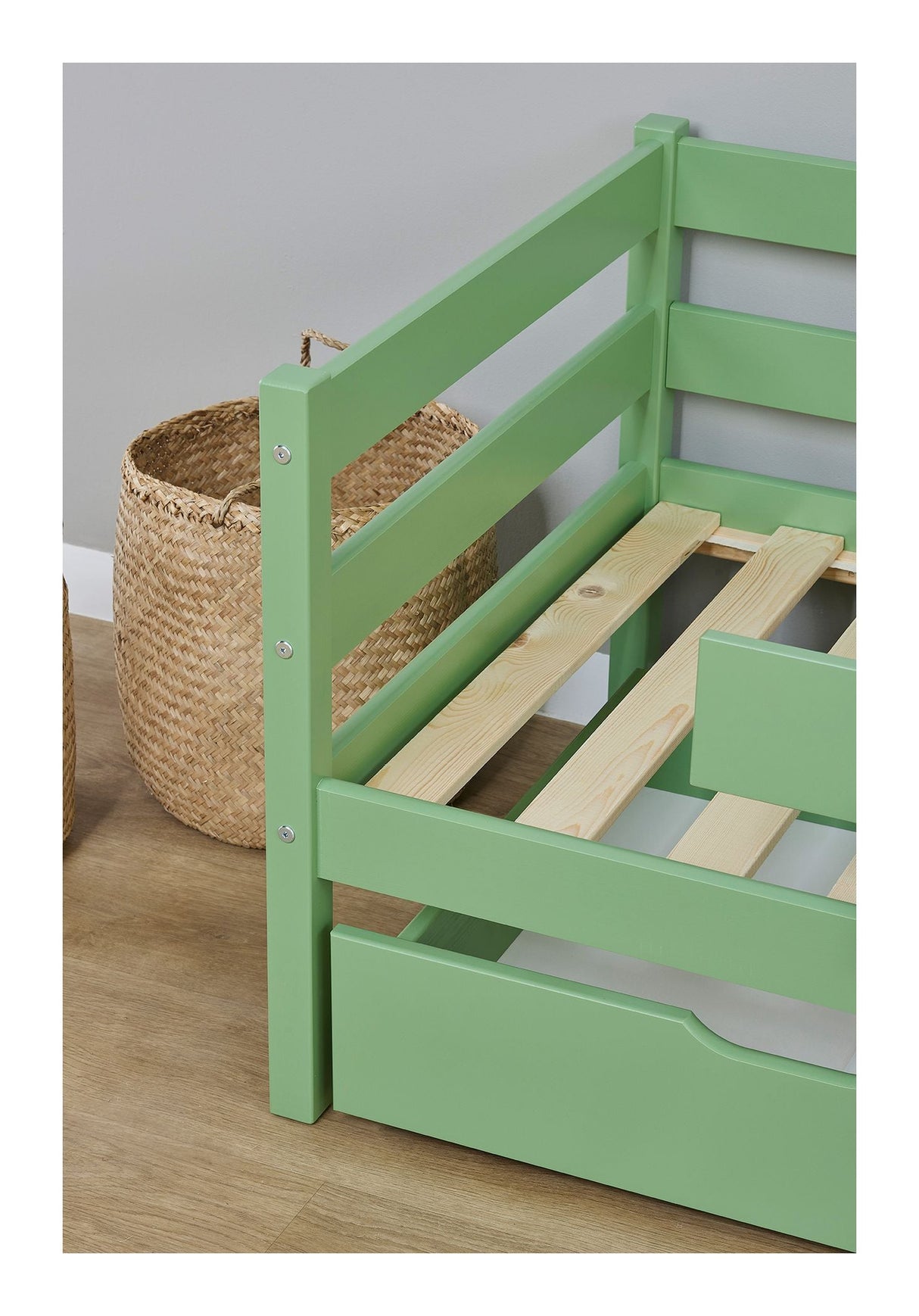 Hoppekids Eco Comfort Junior Bed 70x160 - Pale Green