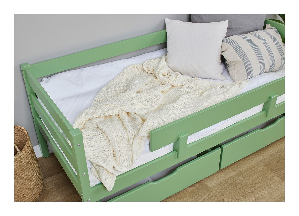 Hoppekids Eco Comfort Junior Bed 70x160 - Pale Green