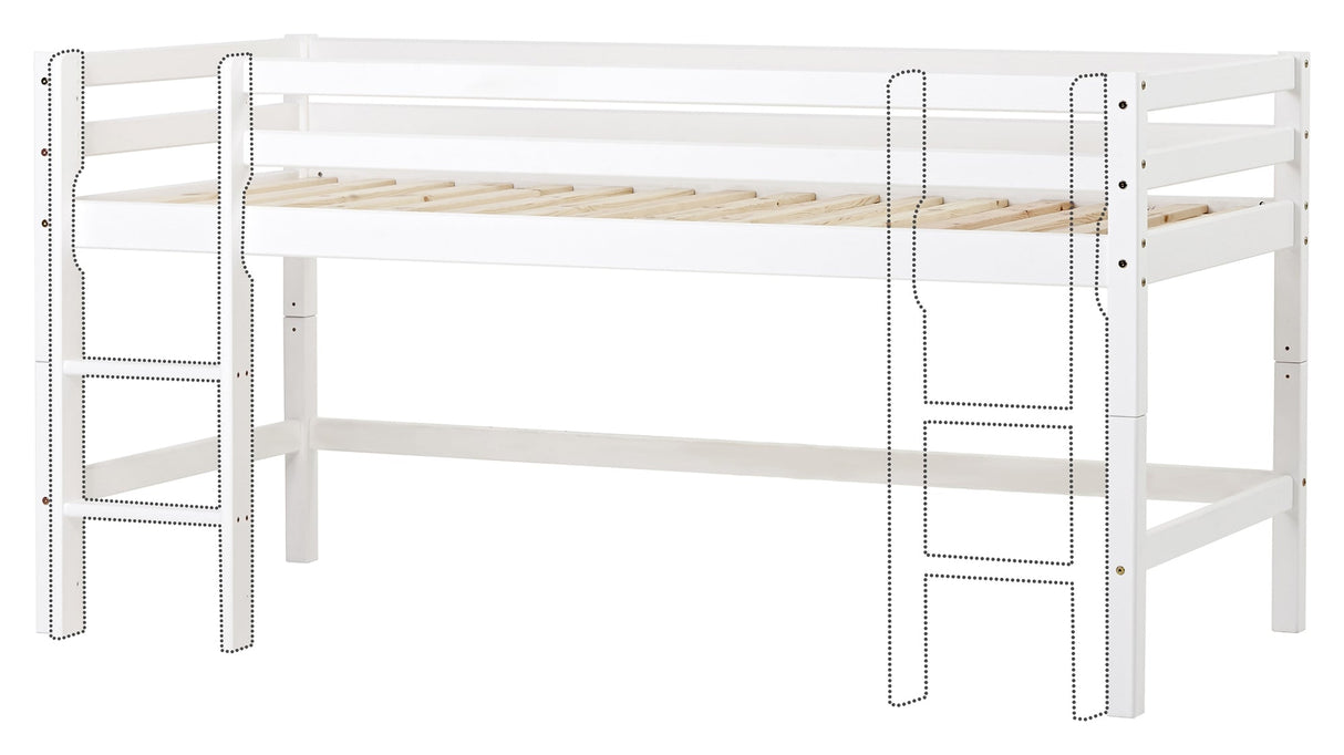 Eco Dream Half High Bed 90x200, White