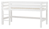 Eco Luxury Half High Bed 90x200, White