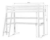 Eco Luxury High Bed with Ladder och Table Top 90x200