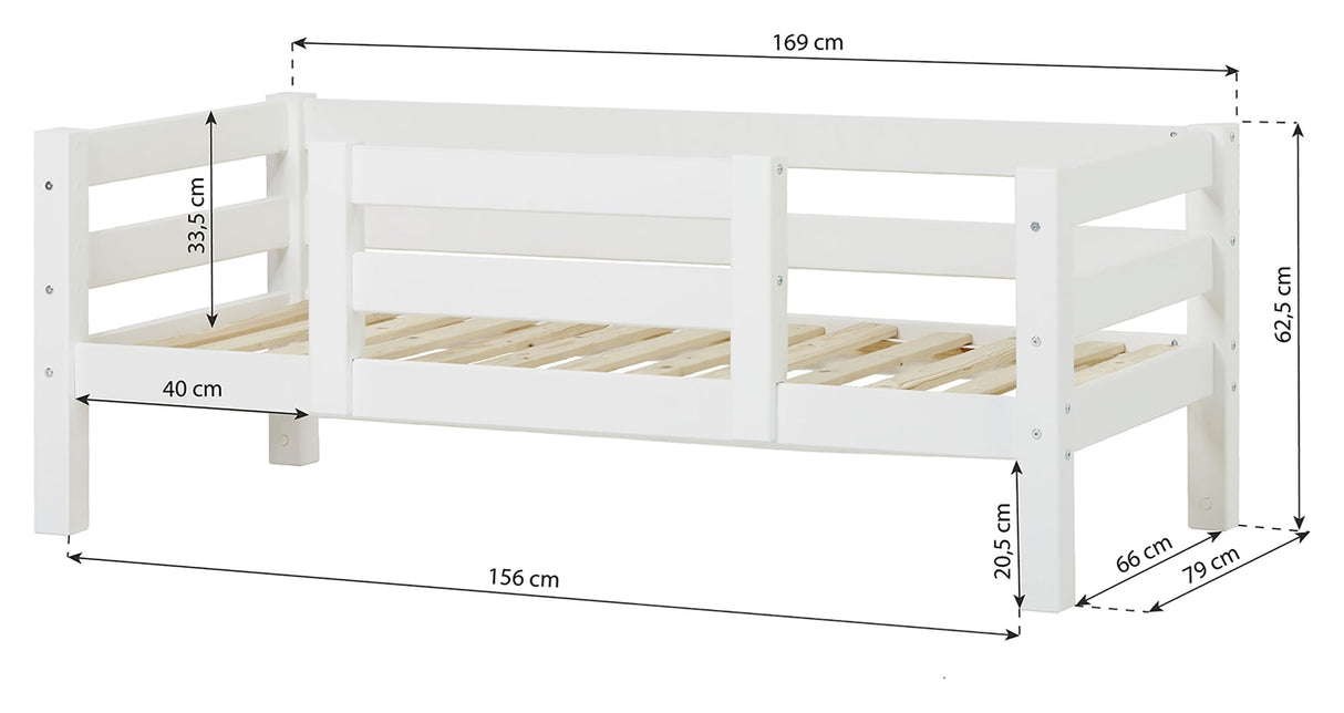 Eco Luxury Junior Bed with 1/2 Bed Horse 70x160