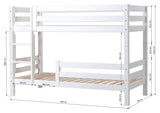 Eco Luxury Bunk Bed with Two Bed Horses 90x200