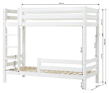 Hoppekids Eco Luxury Bunk Bed w. 2x Bedhorse 90x200 - White