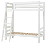 Hoppekids Eco Luxury Bunk Bed med sluttande stege 70x160 - vit