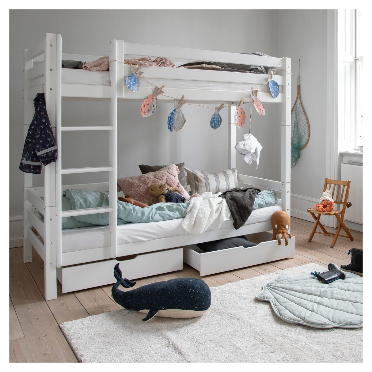 Hoppekids Eco Luxury Bunk Bed Rest 90x200 - White