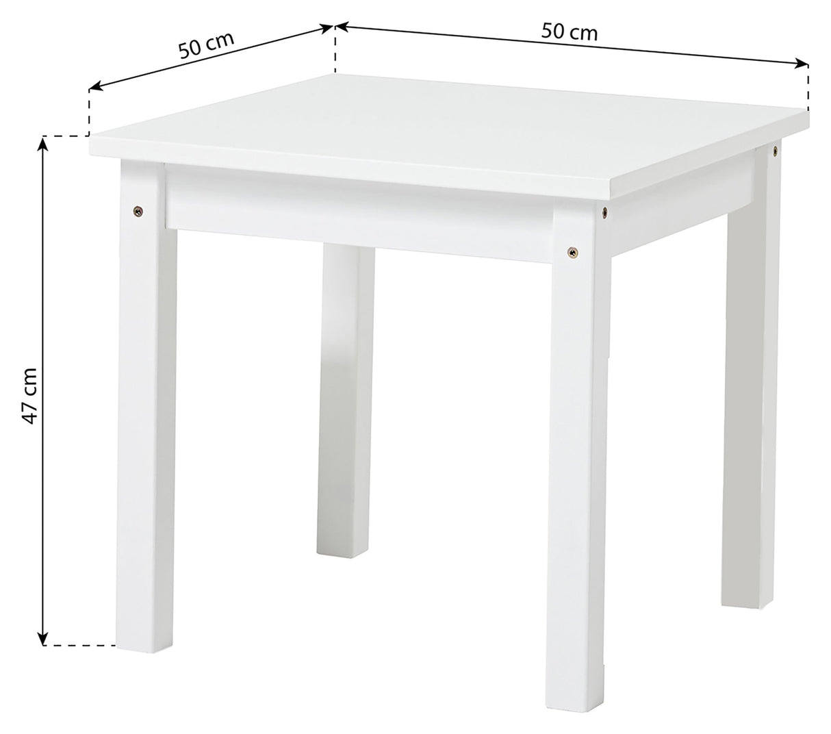 Hoppekids Mads Children's Table, Dove Grey