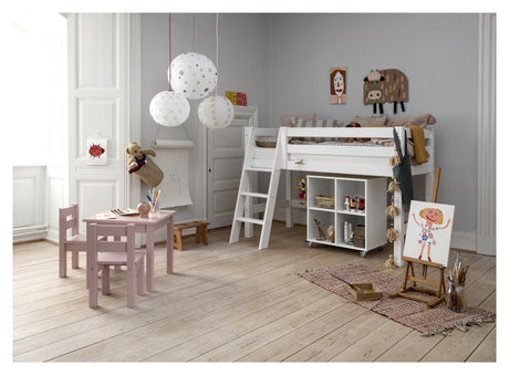 Hoppekids Mads Children's Table, Pale Mauve