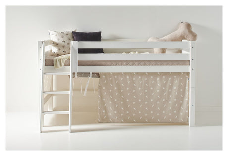 Hoppekids Eco Luxury Half High Bed 90x200 - White/Beige