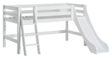 Hoppekids Eco Luxury Half High Bed with Slide 90x200 - White