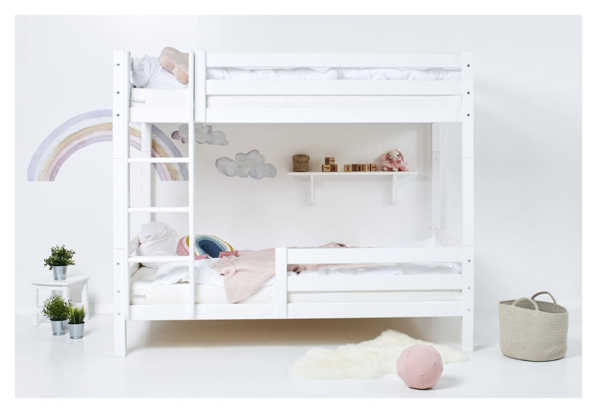 Eco Luxury Bunk Bed with Two Bed Horses 120x200, White