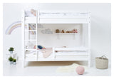 Eco Luxury Bunk Bed with Two Bed Horses 120x200, White