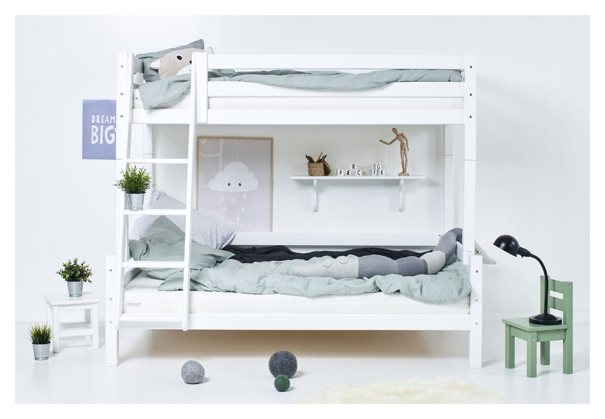 Hoppekids Eco Luxury Bunk Bed 90/120x200 - White