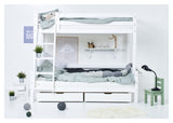 Hoppekids Eco Luxury Bunk Bed 90/120x200 - White