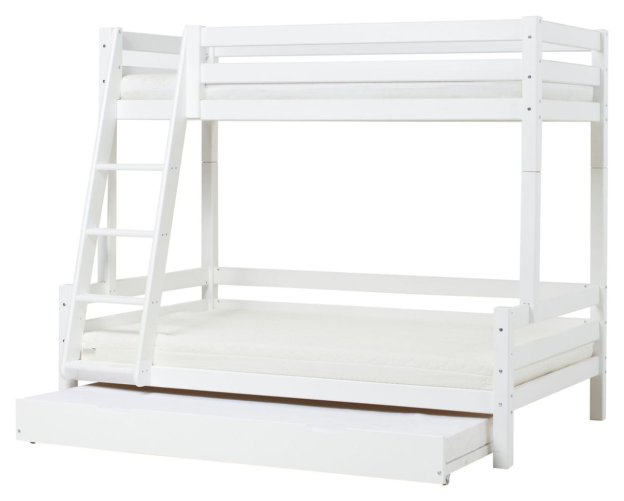 Hoppekids Eco Luxury Bunk Bed 90/120x200 - White