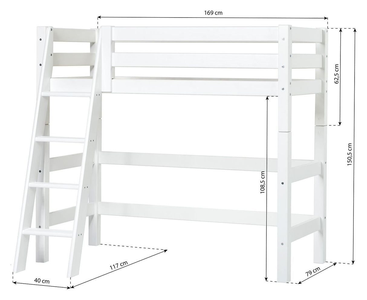 Eco Luxury Medium Bed med stege och gardin 70x160