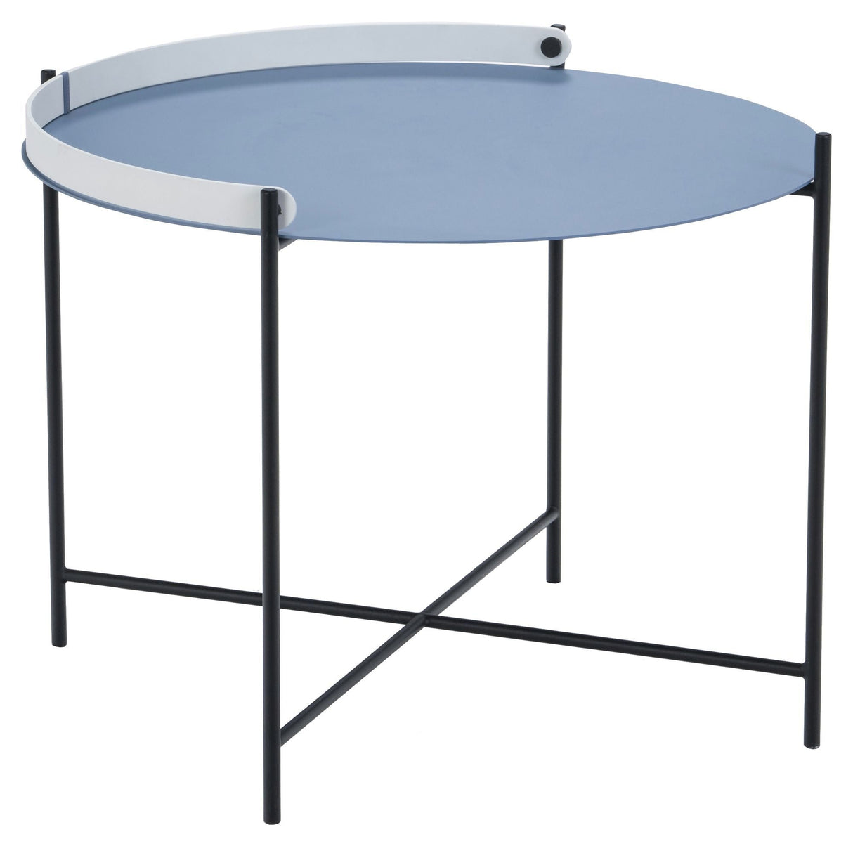 Houe, Edge Tray Table Blue, Ø62