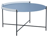 Houe, Edge Tray Table Blue, Ø76